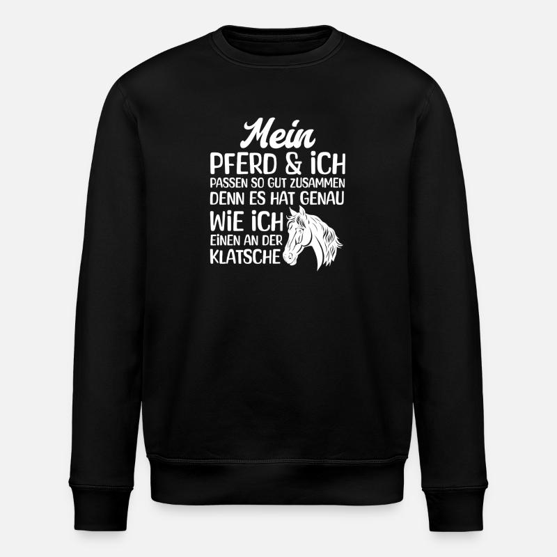 Mon cheval et moi - Sweat bio ROLLER Stanley/Stella Unisexe - noir