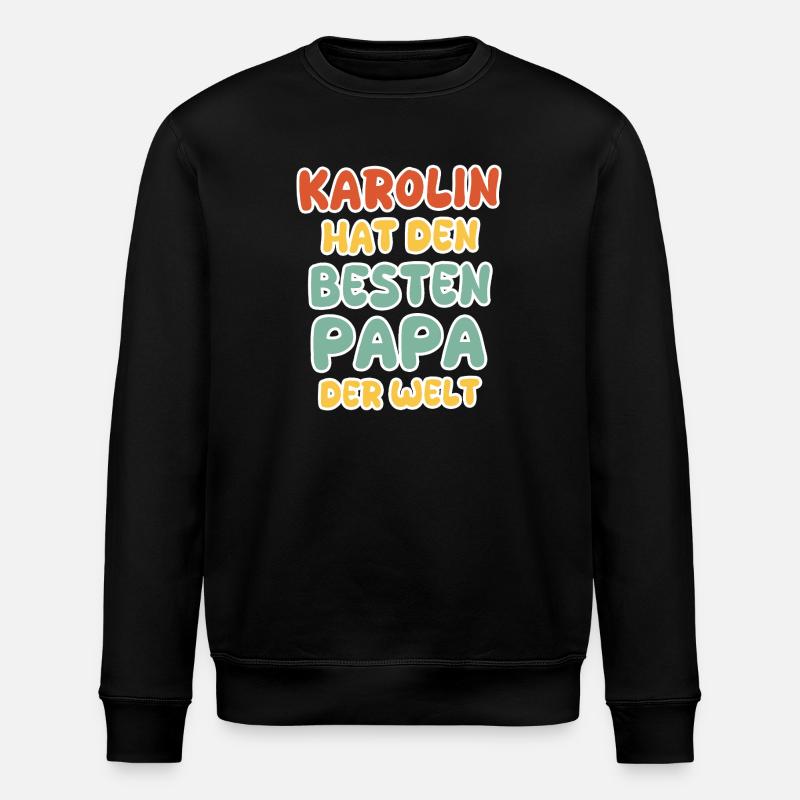 Geschenk für Karolin - Stanley/Stella Unisex Bio-Sweatshirt ROLLER - Schwarz