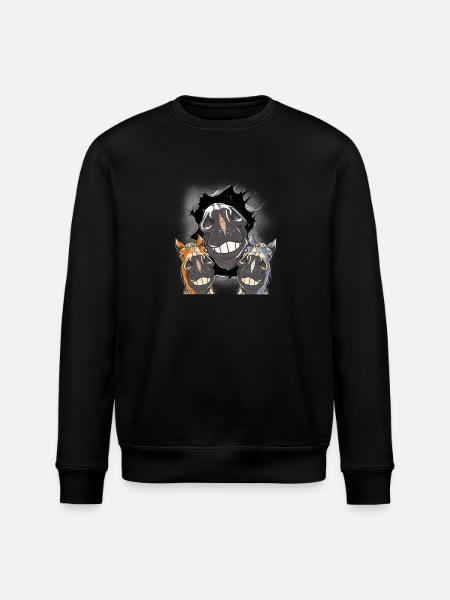 Pferd Pferde Pferdekopf - Stanley/Stella Unisex Bio-Sweatshirt ROLLER - Schwarz