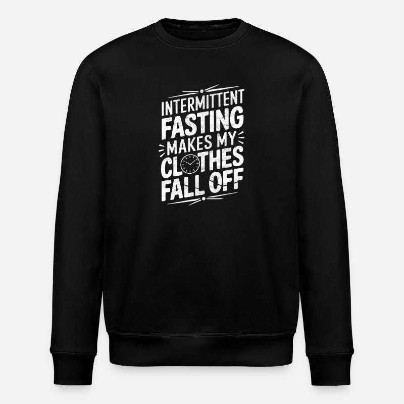 Intervallfasten Intermittierendes Fasten - Stanley/Stella Unisex Bio-Sweatshirt ROLLER - Schwarz