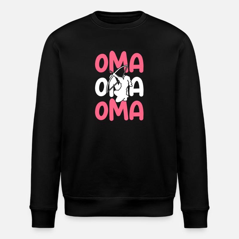 Archer Grandma Archery - Stanley/Stella ROLLER Unisex Organic Sweatshirt - black