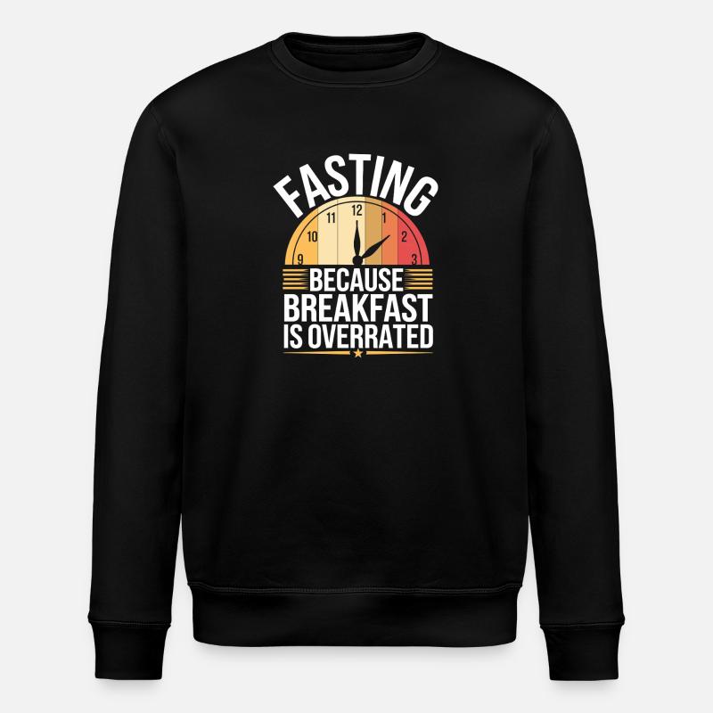 Intermittent fasting Intermittent fasting - Stanley/Stella ROLLER Unisex Organic Sweatshirt - black