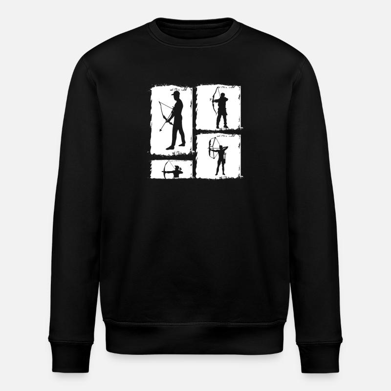 Bogenschütze Bogenschießen - Stanley/Stella Unisex Bio-Sweatshirt ROLLER - Schwarz