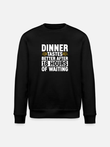 Intermittent fasting Intermittent fasting - Stanley/Stella ROLLER Unisex Organic Sweatshirt - black