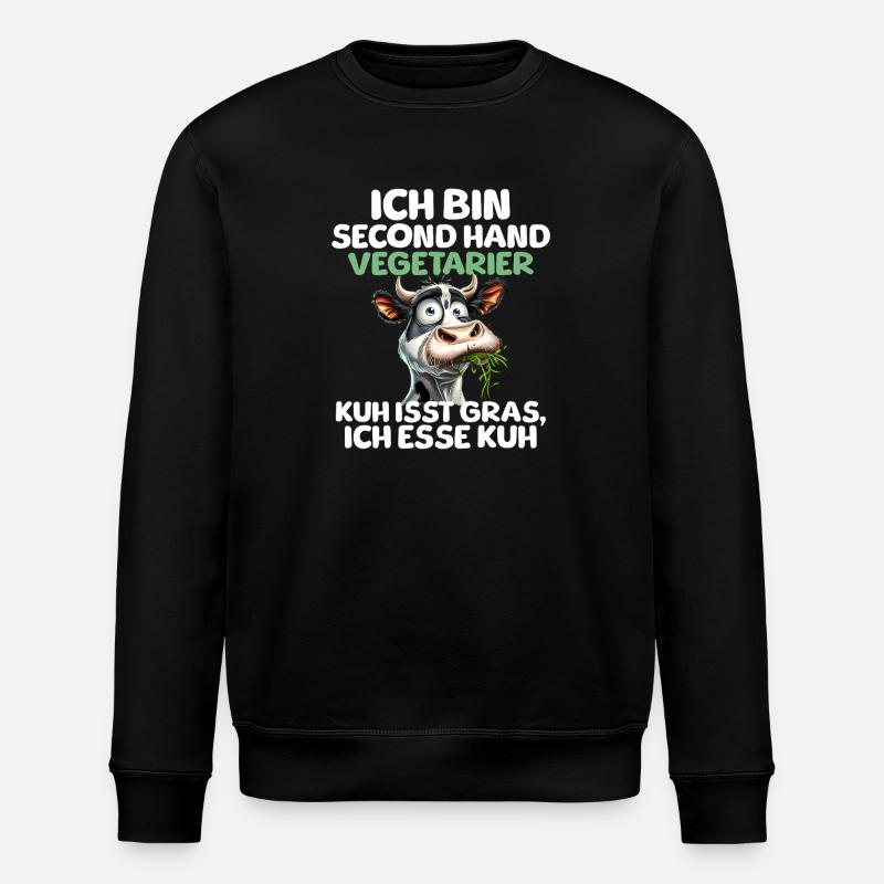 Second Hand Vegetarier - Stanley/Stella Unisex Bio-Sweatshirt ROLLER - Schwarz