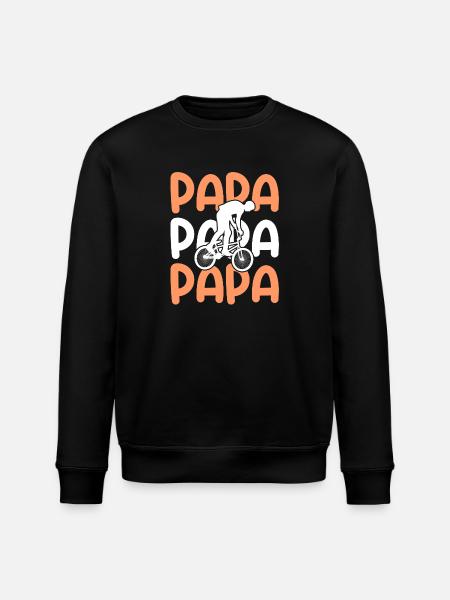 Vélo Papa Père VTT - Sweat bio ROLLER Stanley/Stella Unisexe - noir