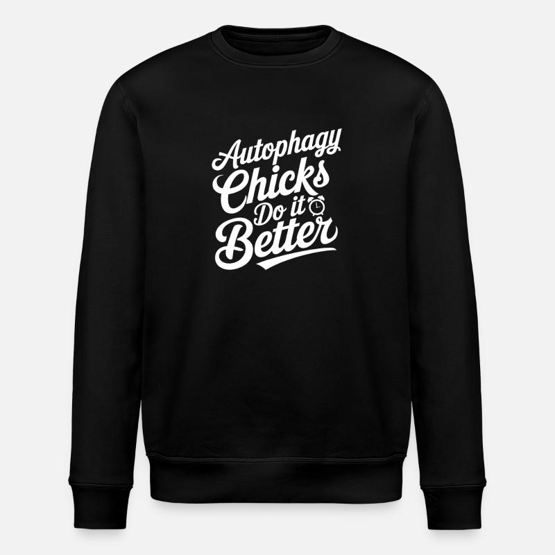 Intervallfasten Intermittierendes Fasten - Stanley/Stella Unisex Bio-Sweatshirt ROLLER - Schwarz