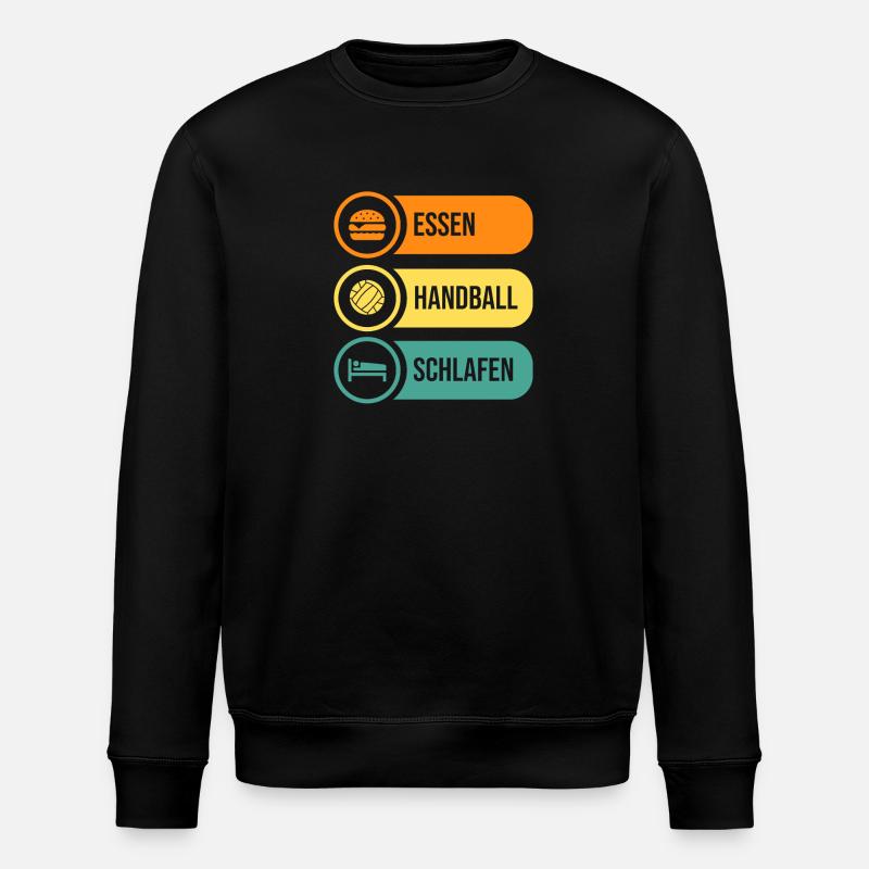 Joueurs de handball Handball - Sweat bio ROLLER Stanley/Stella Unisexe - noir