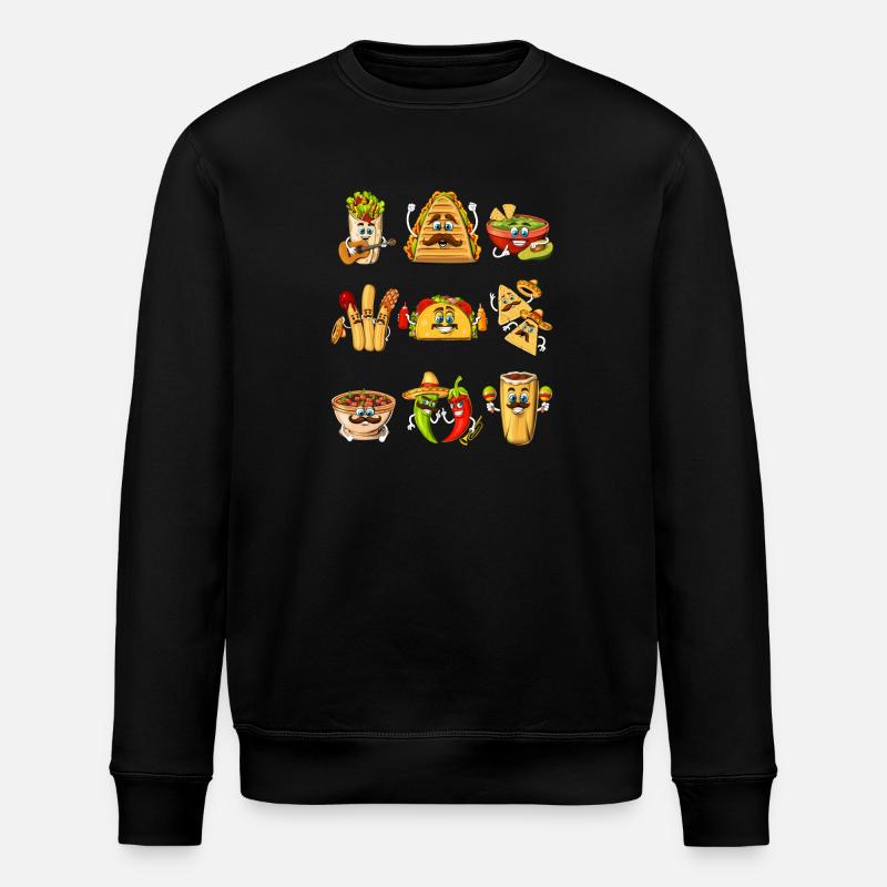 Mexikanisches Essen - Stanley/Stella Unisex Bio-Sweatshirt ROLLER - Schwarz