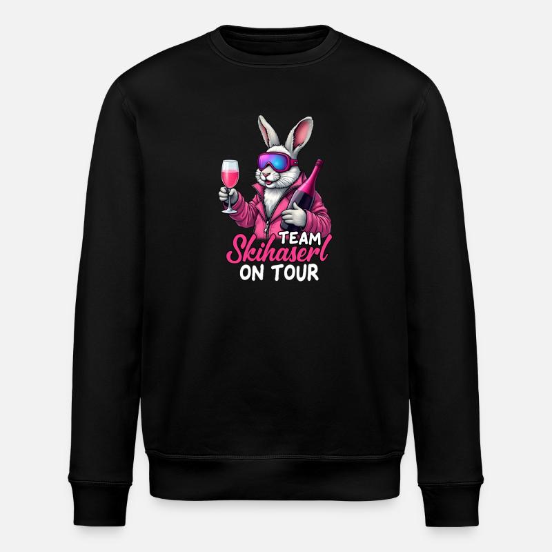 Team Ski Haserl On Tour - Stanley/Stella Unisex Bio-Sweatshirt ROLLER - Schwarz