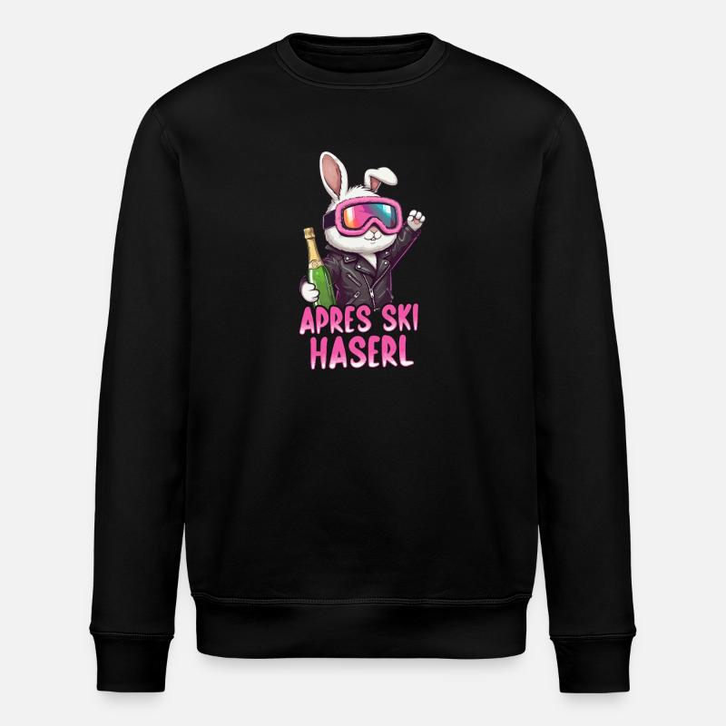 Lapin d’après-ski - Sweat bio ROLLER Stanley/Stella Unisexe - noir