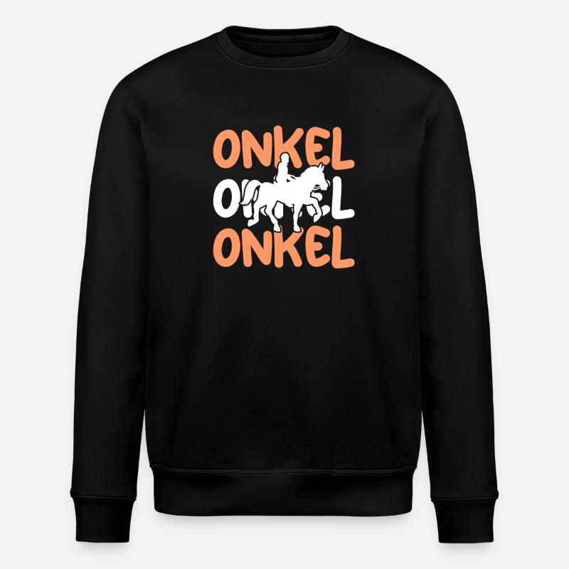 Monter à cheval oncle - Sweat bio ROLLER Stanley/Stella Unisexe - noir