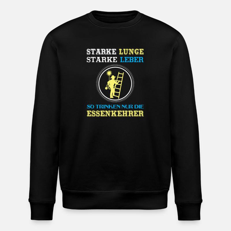 Schornsteinfeger Herren - Stanley/Stella Unisex Bio-Sweatshirt ROLLER - Schwarz