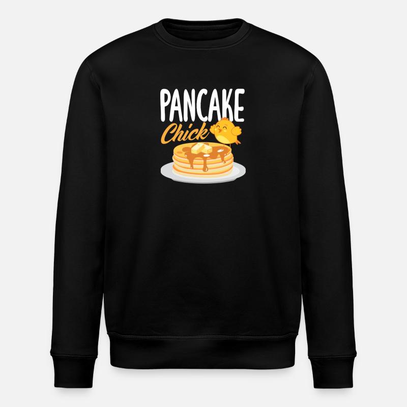 Crêpe poussin amoureux Design - Sweat bio ROLLER Stanley/Stella Unisexe - noir