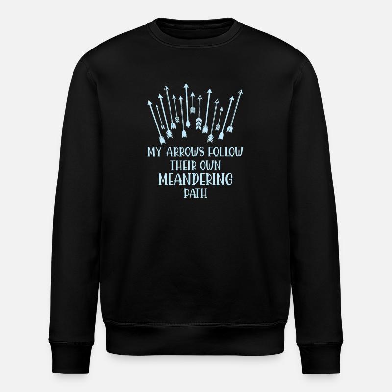 Bogenschießen Bogenschütze - Stanley/Stella Unisex Bio-Sweatshirt ROLLER - Schwarz