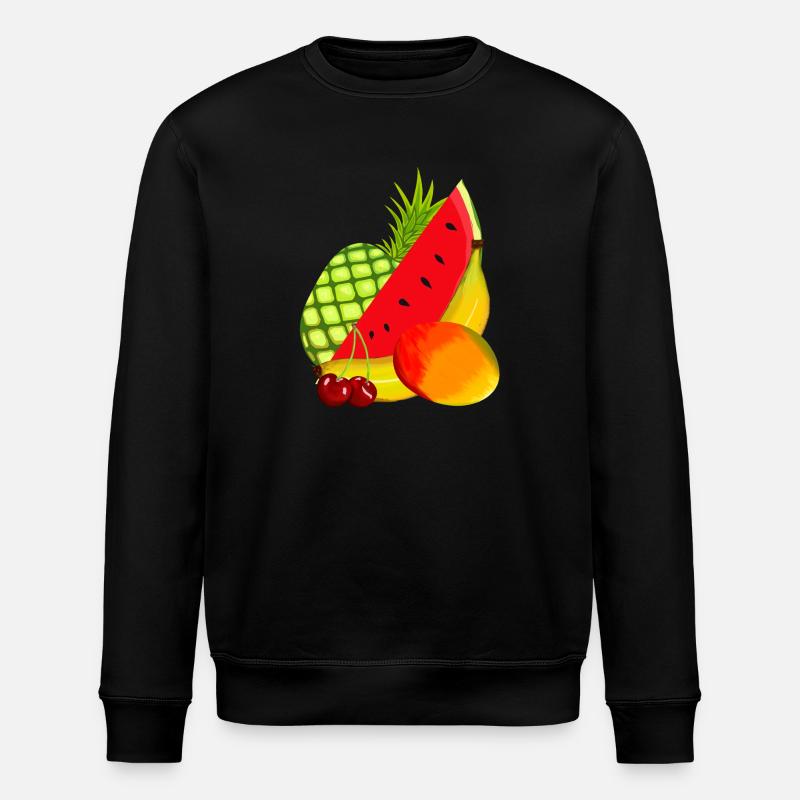Fruit Fruit Exotic Fruits - Stanley/Stella ROLLER Unisex Organic Sweatshirt - black