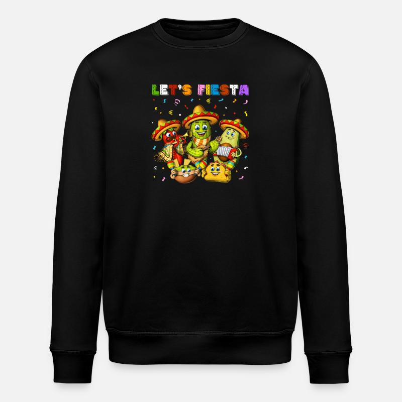 Mexikanisches Let's Fiesta - Stanley/Stella Unisex Bio-Sweatshirt ROLLER - Schwarz