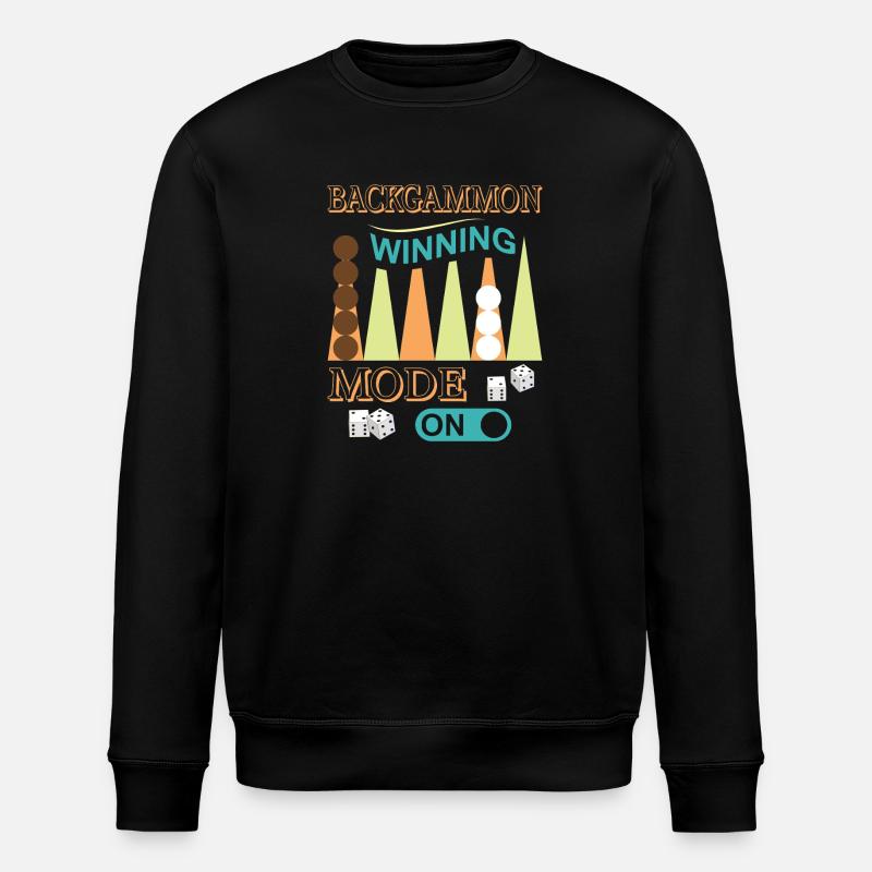Backgammon Spiel - Stanley/Stella Unisex Bio-Sweatshirt ROLLER - Schwarz