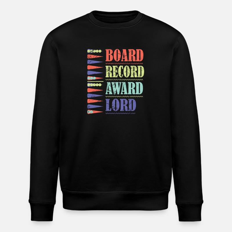 Backgammon Spiel - Stanley/Stella Unisex Bio-Sweatshirt ROLLER - Schwarz