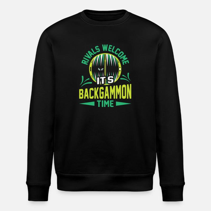 Backgammon Spiel - Stanley/Stella Unisex Bio-Sweatshirt ROLLER - Schwarz