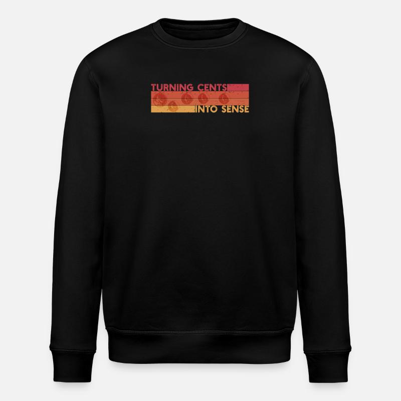Numismatics Coin Collector Passion - Stanley/Stella ROLLER Unisex Organic Sweatshirt - black