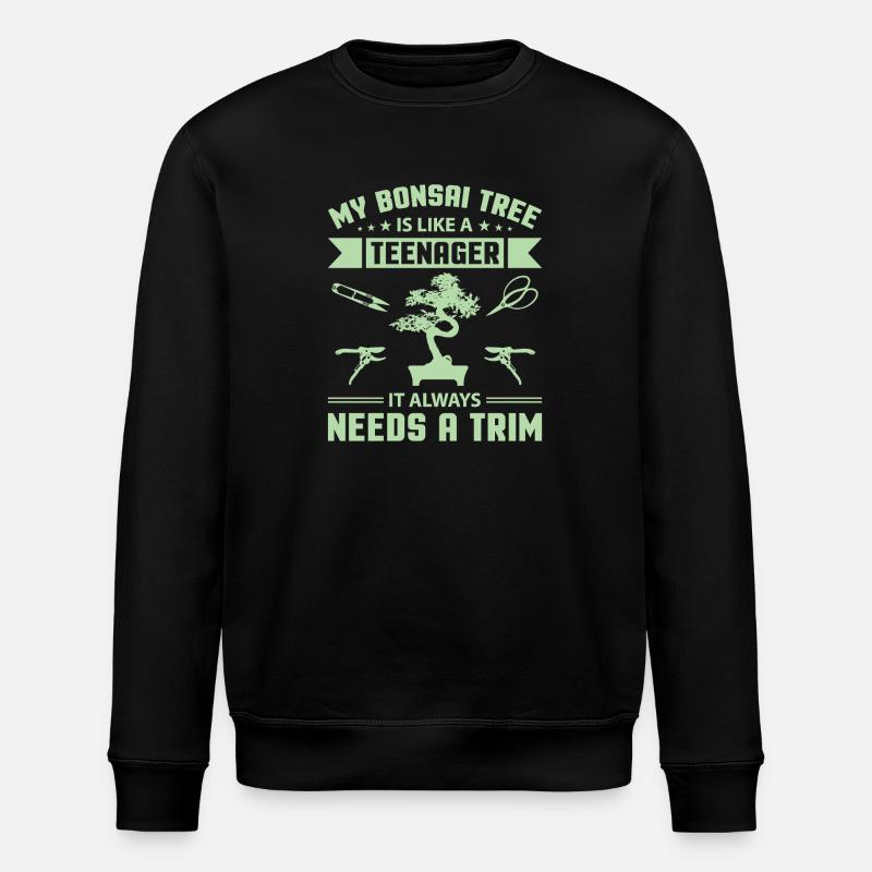 Bonsai Tree - Stanley/Stella Unisex Bio-Sweatshirt ROLLER - Schwarz