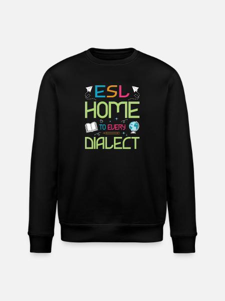 ESL-Lehrer ESL Unterricht - Stanley/Stella Unisex Bio-Sweatshirt ROLLER - Schwarz