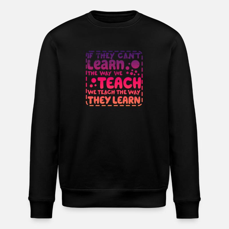 Autismus-Bewusstsein SPED Lehrer lernen - Stanley/Stella Unisex Bio-Sweatshirt ROLLER - Schwarz