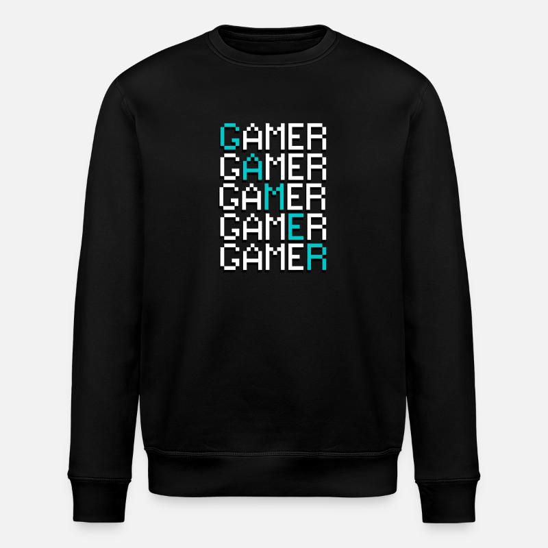 Gamer - Stanley/Stella Unisex Bio-Sweatshirt ROLLER - Schwarz