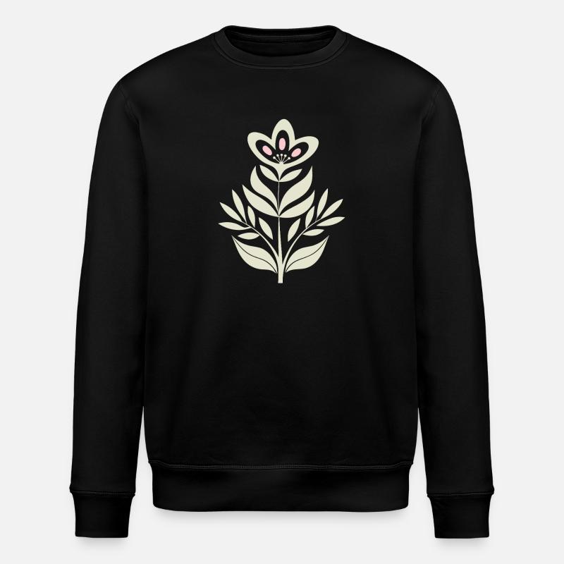Flowers - Spring - Summer - Stanley/Stella ROLLER Unisex Organic Sweatshirt - black