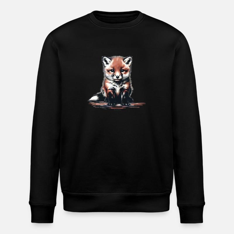 Renard Renards Renarde - Sweat bio ROLLER Stanley/Stella Unisexe - noir
