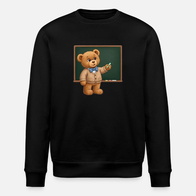 Ours en peluche Enseignant - Sweat bio ROLLER Stanley/Stella Unisexe - noir