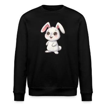 Animal Dessin Animé Lapin - Sweat bio ROLLER Stanley/Stella Unisexe - noir - Devant - Nik (191cm)