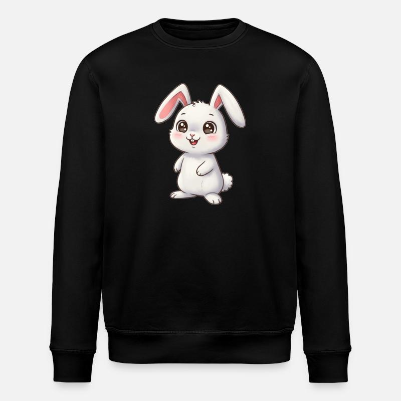 Animal Dessin Animé Lapin - Sweat bio ROLLER Stanley/Stella Unisexe - noir
