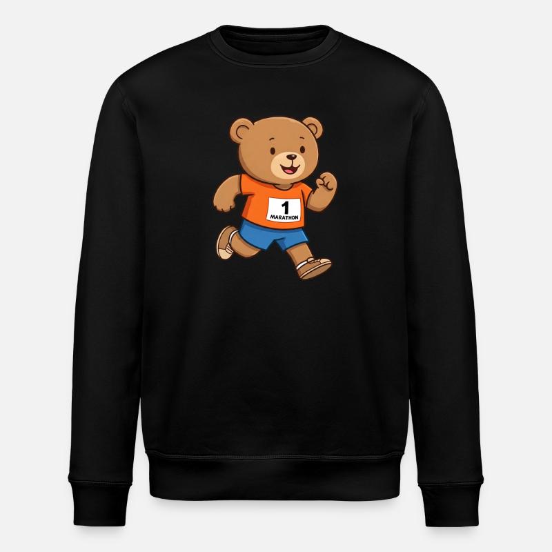 Ours en peluche marathonien - Sweat bio ROLLER Stanley/Stella Unisexe - noir
