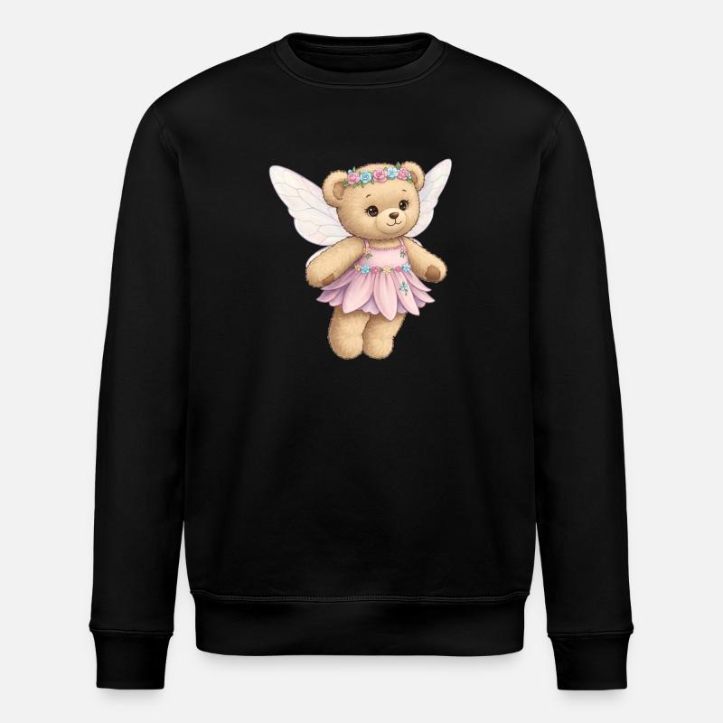 Ours en peluche Fée - Sweat bio ROLLER Stanley/Stella Unisexe - noir