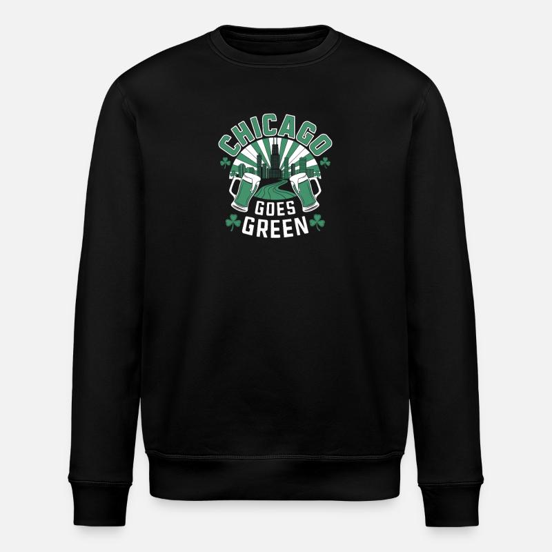 Chicago Goes Green - Stanley/Stella ROLLER Unisex Organic Sweatshirt - black