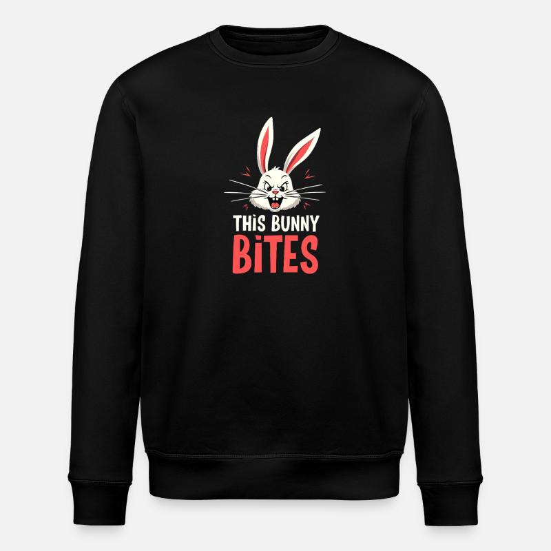 Lapin Conception d’animaux sarcastiques - Sweat bio ROLLER Stanley/Stella Unisexe - noir
