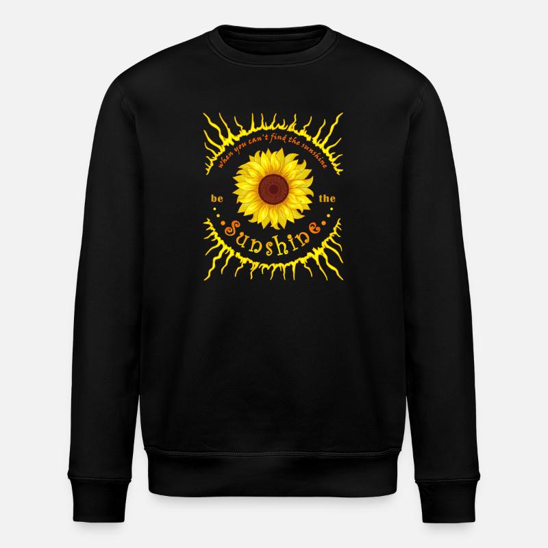 Sonnenschein Sonne Sonnenblume - Stanley/Stella Unisex Bio-Sweatshirt ROLLER - Schwarz