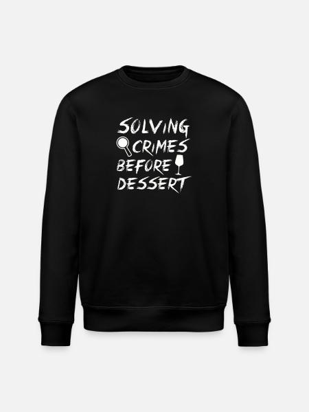 Murder Mystery Dinner Fun Night - Stanley/Stella ROLLER Unisex Organic Sweatshirt - black