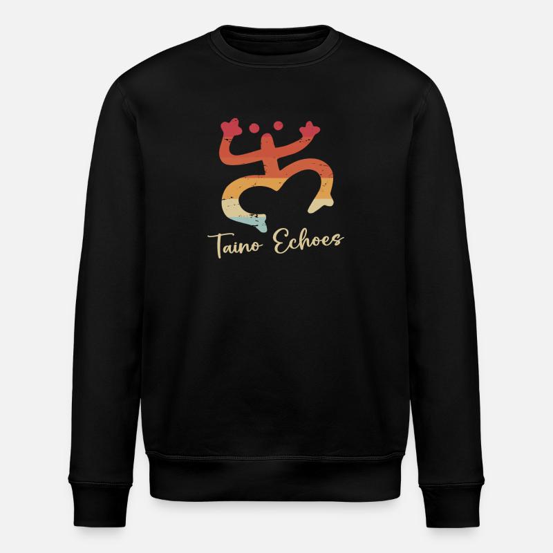 Taíno Echoes Caribbean Ancestry Pride - Stanley/Stella ROLLER Unisex Organic Sweatshirt - black