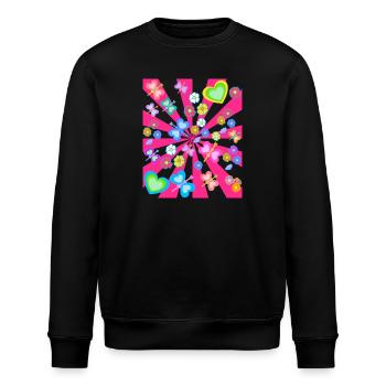Printemps Eté Enfants Enfant Rétro Vintage Années 80 - Sweat bio ROLLER Stanley/Stella Unisexe - noir - Devant - Nik (191cm)
