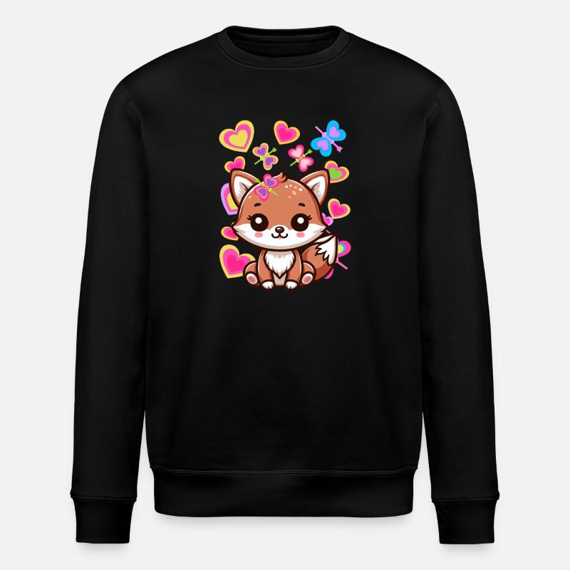 Fox Foxes Enfants Enfant Bébé - Sweat bio ROLLER Stanley/Stella Unisexe - noir