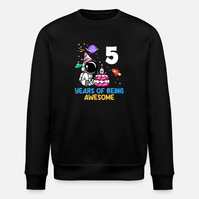 5 ans Be Great Birthday - Sweat bio ROLLER Stanley/Stella Unisexe - noir