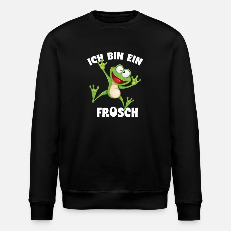 Je suis une grenouille - Sweat bio ROLLER Stanley/Stella Unisexe - noir