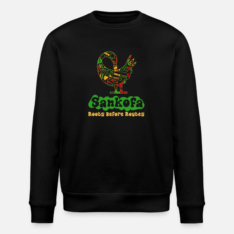 Symbole Sankofa Adinkra Ghana Noir - Sweat bio ROLLER Stanley/Stella Unisexe - noir