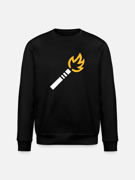 Fireworks - Stanley/Stella ROLLER Unisex Organic Sweatshirt - black