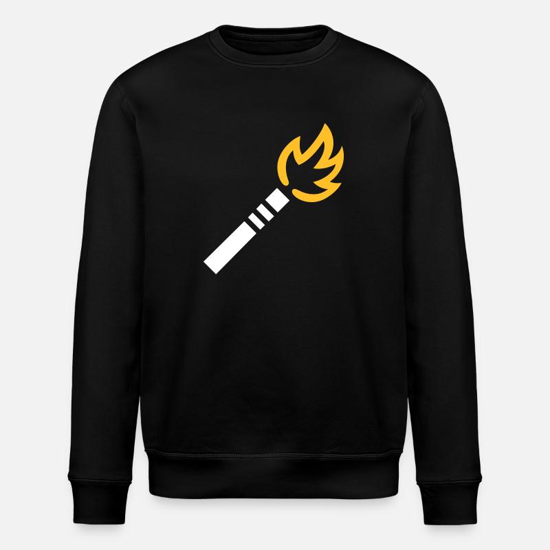 Fireworks - Stanley/Stella ROLLER Unisex Organic Sweatshirt - black