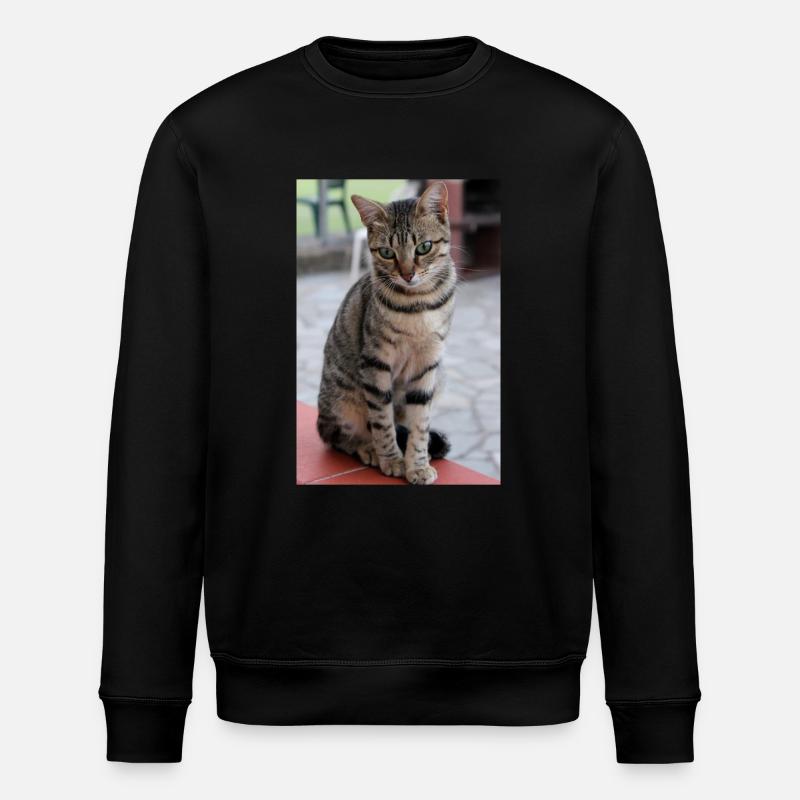 Katze, Kätzchen - Stanley/Stella Unisex Bio-Sweatshirt ROLLER - Schwarz