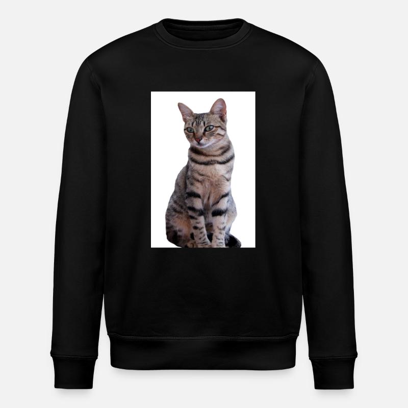Katze Katze Schwarzes Kätzchen - Stanley/Stella Unisex Bio-Sweatshirt ROLLER - Schwarz